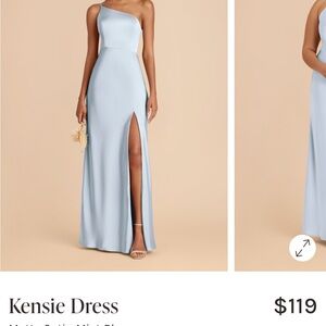 Birdy Grey One Shoulder Light Blue Dress